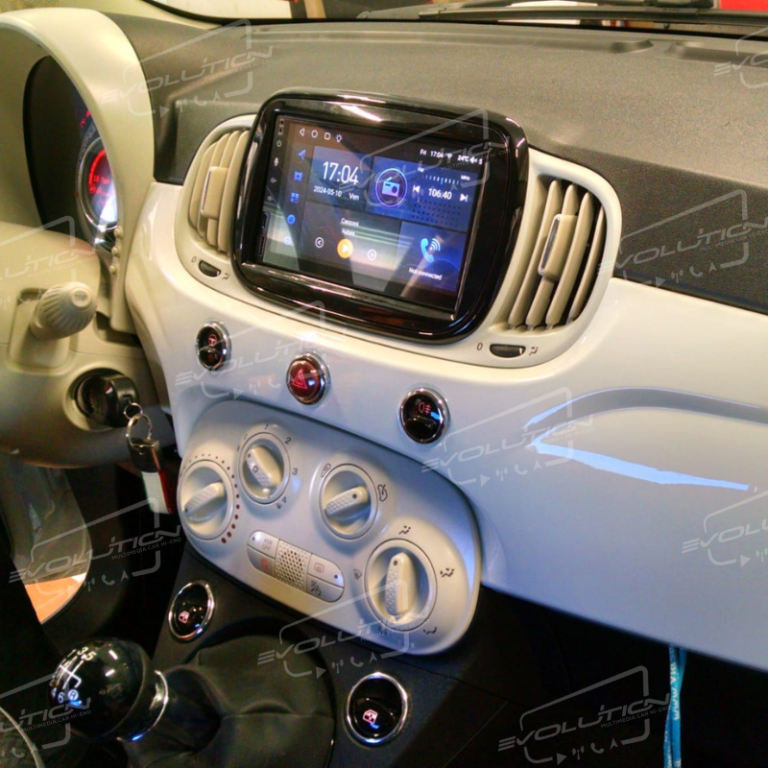Cartablet Fiat 500 con ventilazione automatica (2015 - 2022) - 7" Evolution