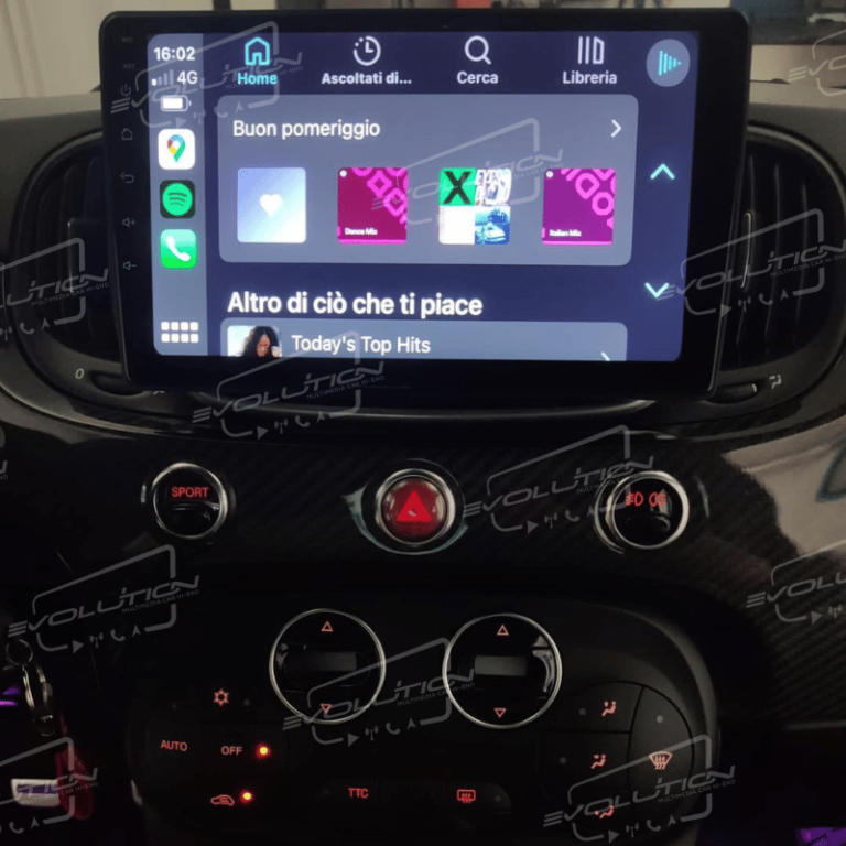 Cartablet Fiat 500 (2016 - ) - 9" Evolution