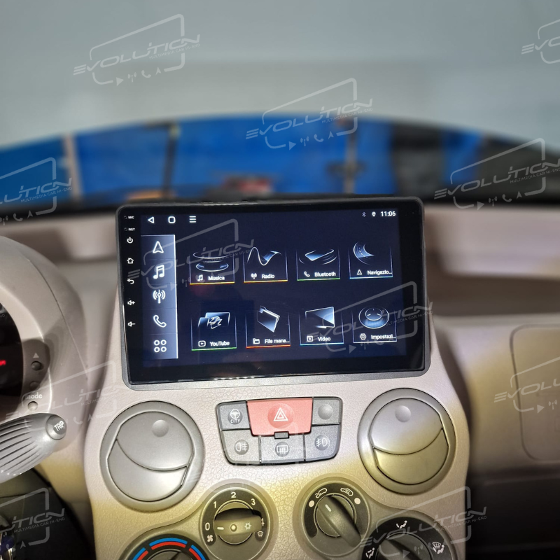 Cartablet Fiat Panda 169 (2003 - 2012) - 9" Evolution