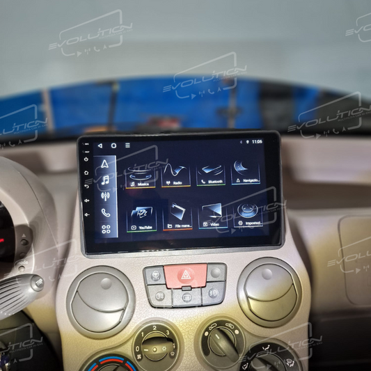 Cartablet Fiat Panda 169 (2003 - 2012) - 9" Evolution