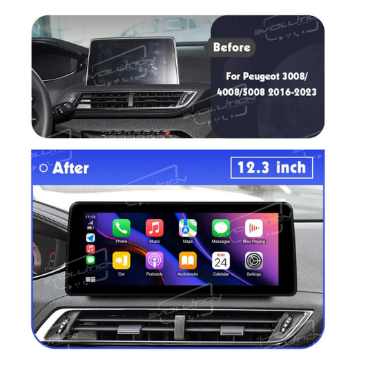 Cartablet Peugeot 3008 (2016 - 2022) - 12.3" Evolution
