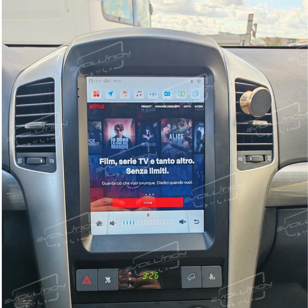 Cartablet Chevrolet Captiva (2006 - 2012) - 10" Evolution Tesla Style