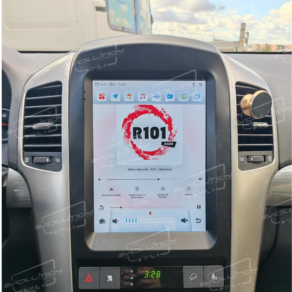 Cartablet Chevrolet Captiva (2006 - 2012) - 10" Evolution Tesla Style
