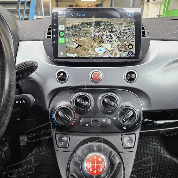 Cartablet Fiat 500 (2007 - 2015) - 9" Evolution