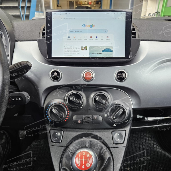 Cartablet Fiat 500 (2007 - 2015) - 9" Evolution