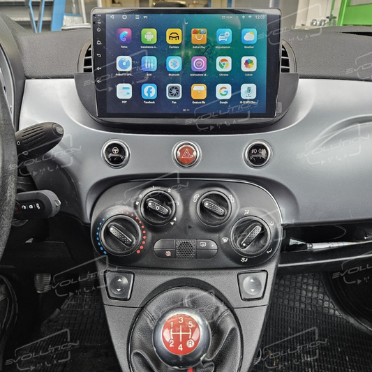 Cartablet Fiat 500 (2007 - 2015) - 9" Evolution