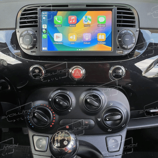 Cartablet Fiat 500 (2007 - 2015) - 7" Evolution