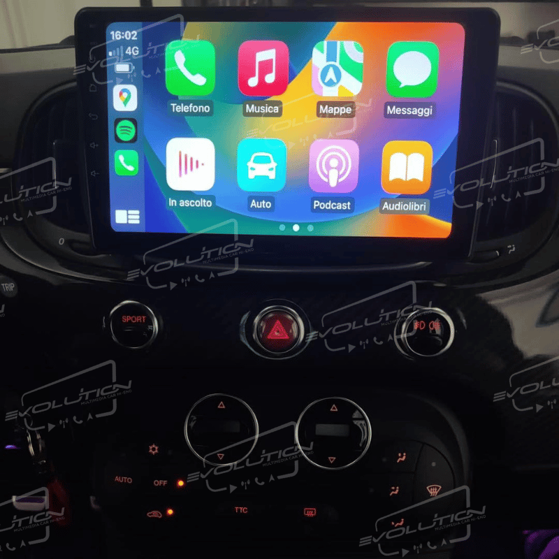Cartablet Fiat 500 (2016 - ) - 9" Evolution