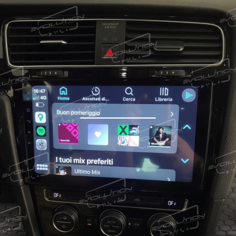 Cartablet Volkswagen Golf (2012 - 2019) - 10" Evolution