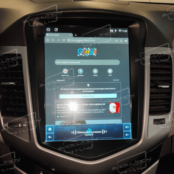 Cartablet Evolution 9.7” Tesla per Chevrolet Cruze 2009-2019 - Image 3